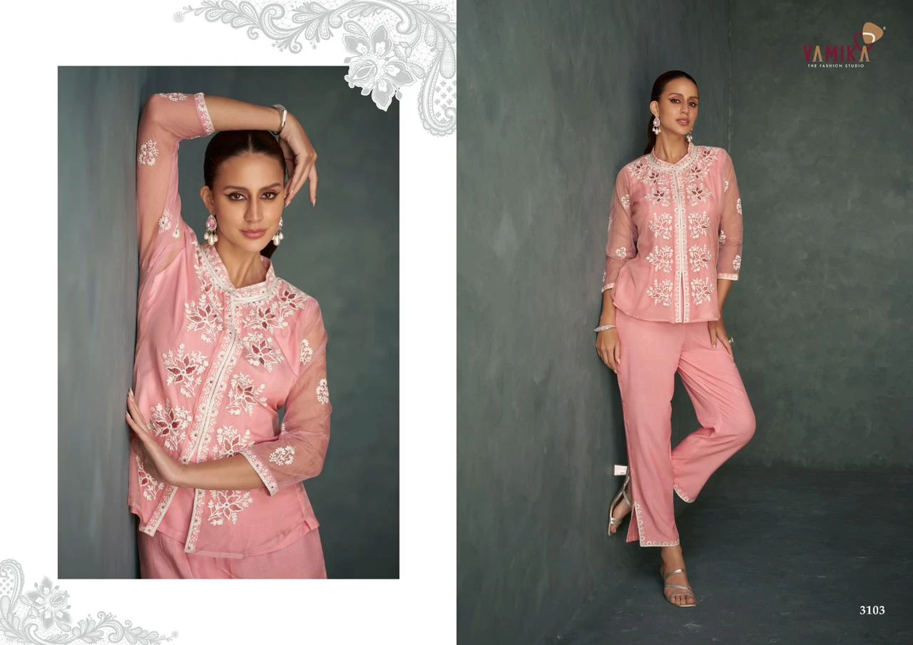 Vamika Rabya Vol 1 Heavy Organza Wholesale Designer Kurti with Pant Catalog — Wholesale Kurtis, MPA wholesale from Surat — Photo 3
